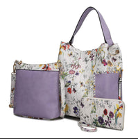 MKF Collection Anny Hobo / Pouch and Wallet Set By Mia K- Lavender