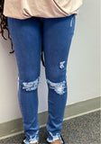 Distressed Double Knee Jeans