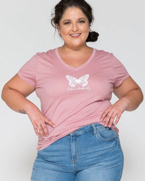 Butterfly Pink T-Shirt